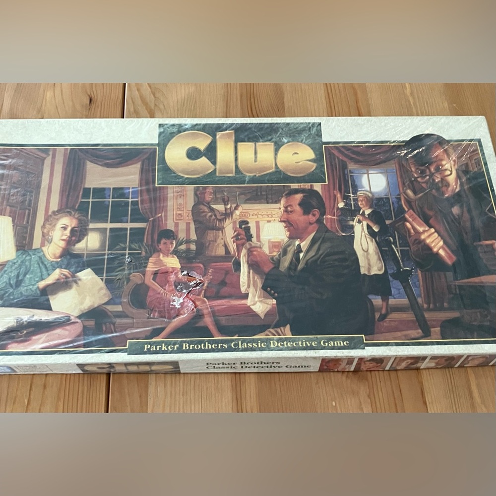 New w/worn shrink wrap  Clue Parker Brothers Classic Board Game 1992